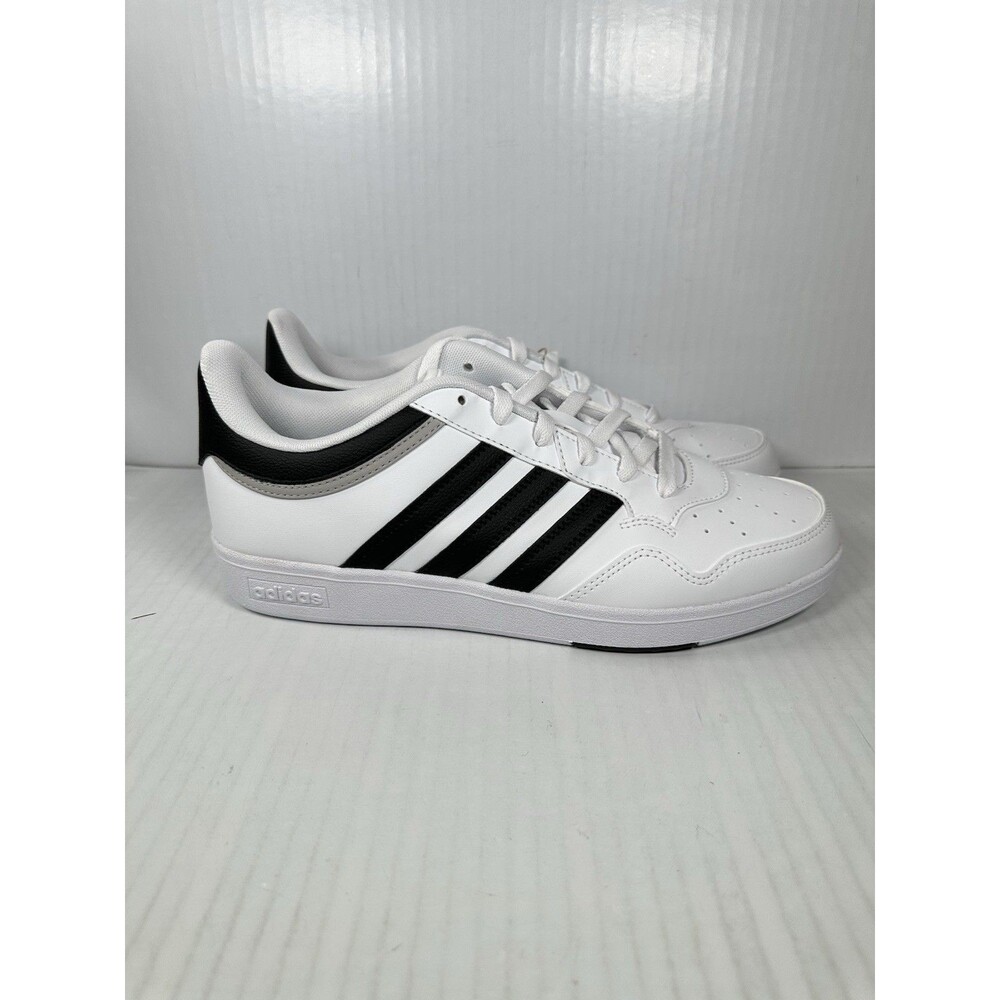 Size 10 Adidas Hoops 4.0 Men's Athletic Sneaker Shoe White Black JQ9985 NEW